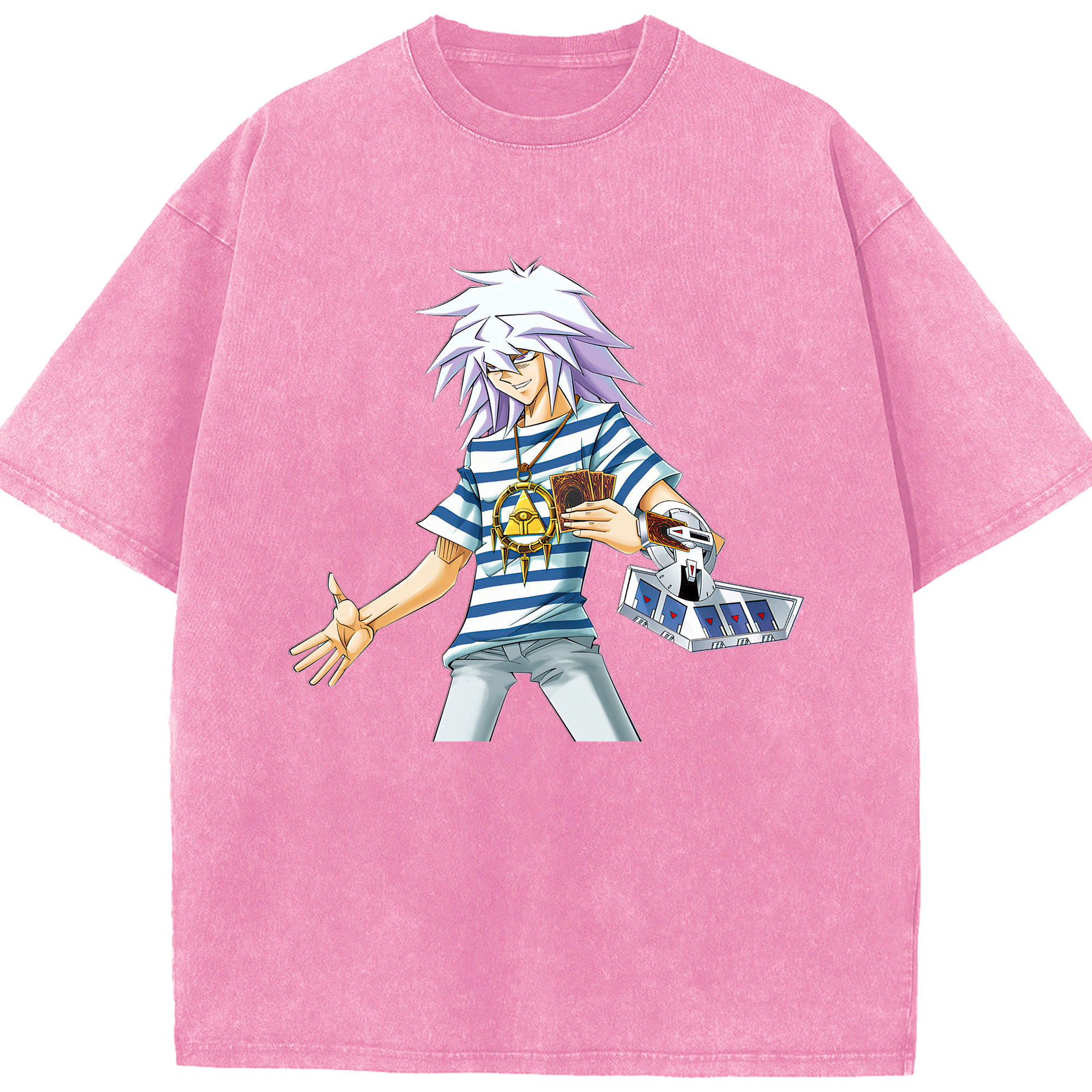 （画像用） 遊☆戯☆王 Yu-Gi-Oh! 綿100% ヴィンテージ風 半袖Tシャツ（フロントプリント）
